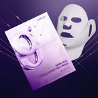 NMN BIO lifting-sil full face mask packaging on a dark purple background