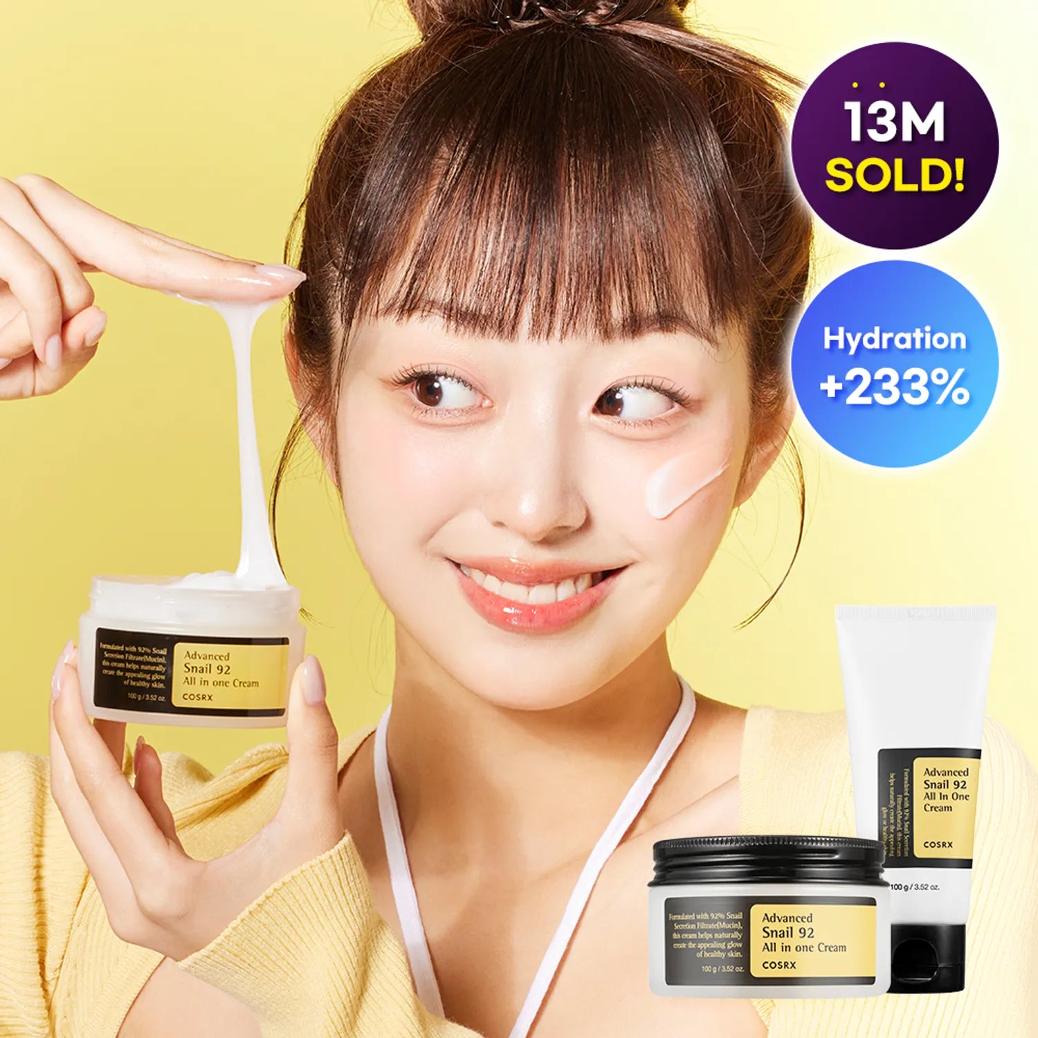 COSRX Advanced Snail 92 All In One Cream 100mL – Repairing K-Beauty Moisturizer - KLAB