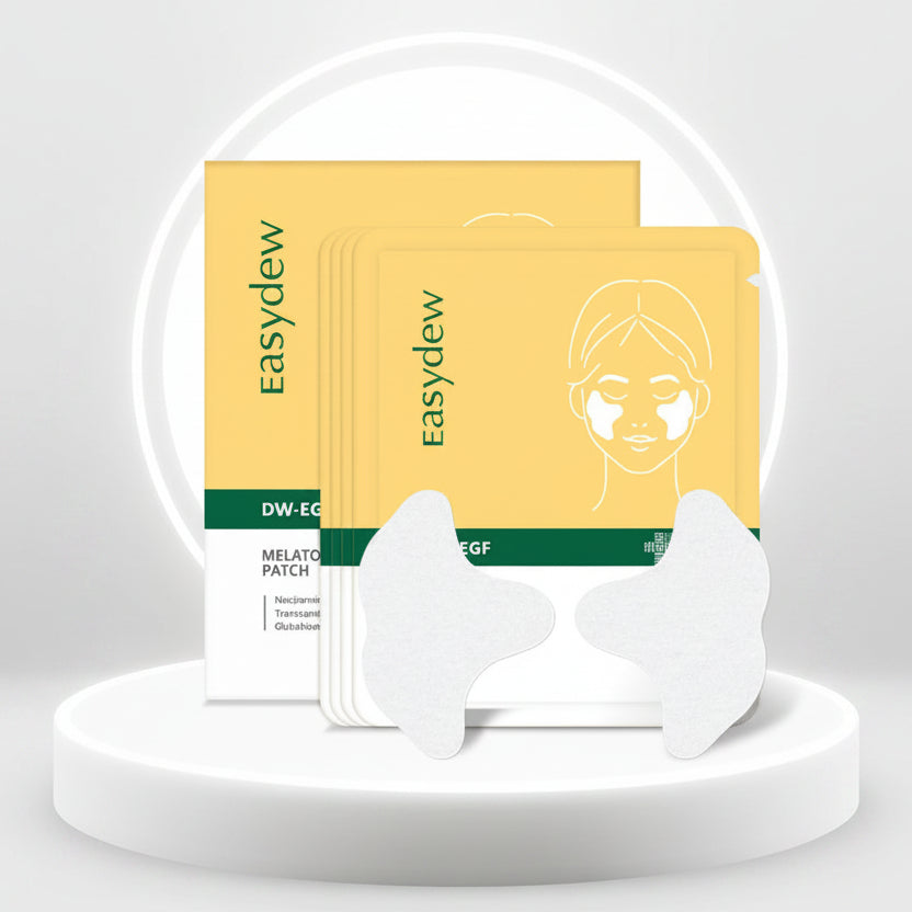 Easydew melate patches packaging on a white background