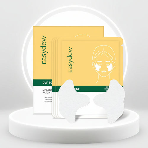 Easydew melate patches packaging on a white background