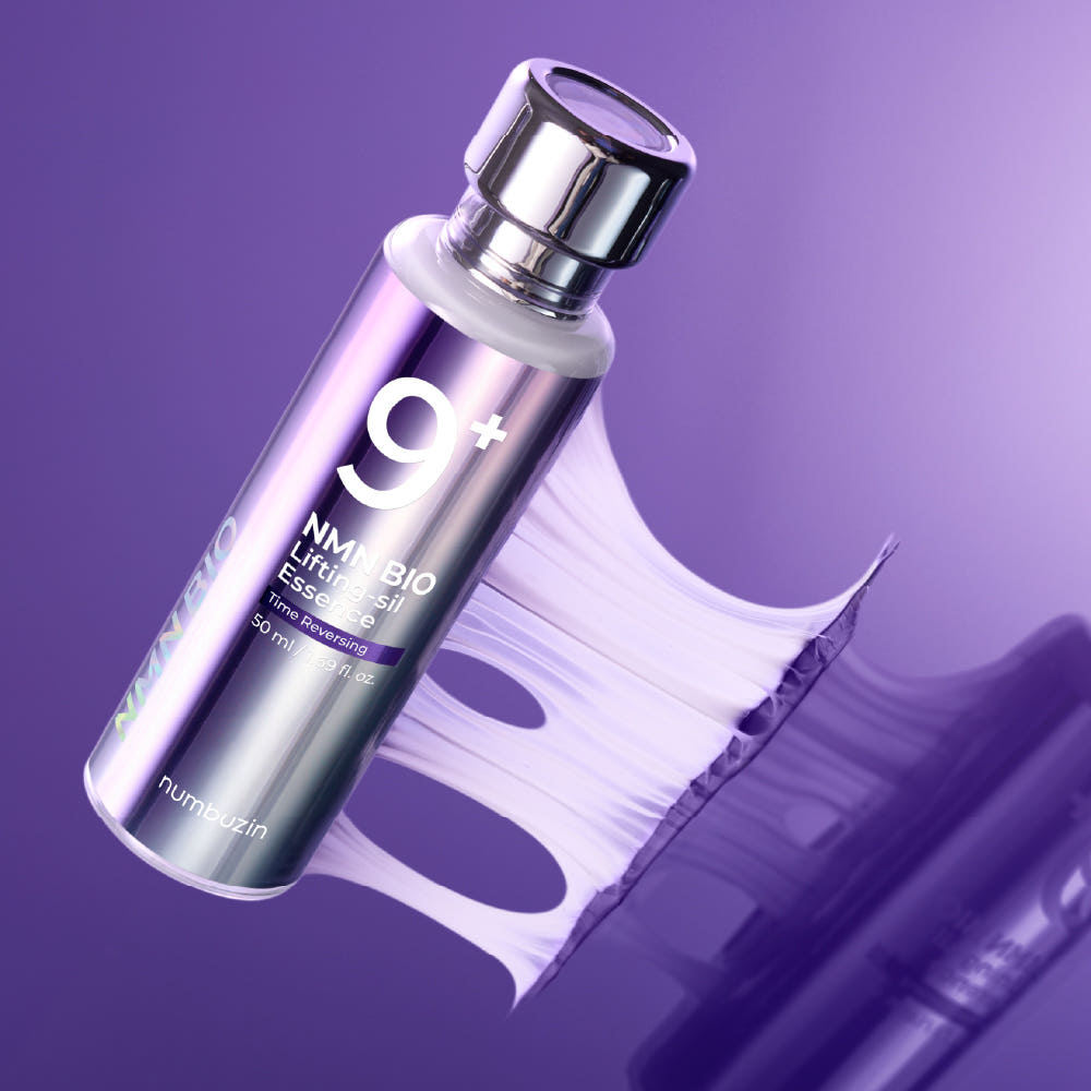 NMF BIO skincare product with a purple background