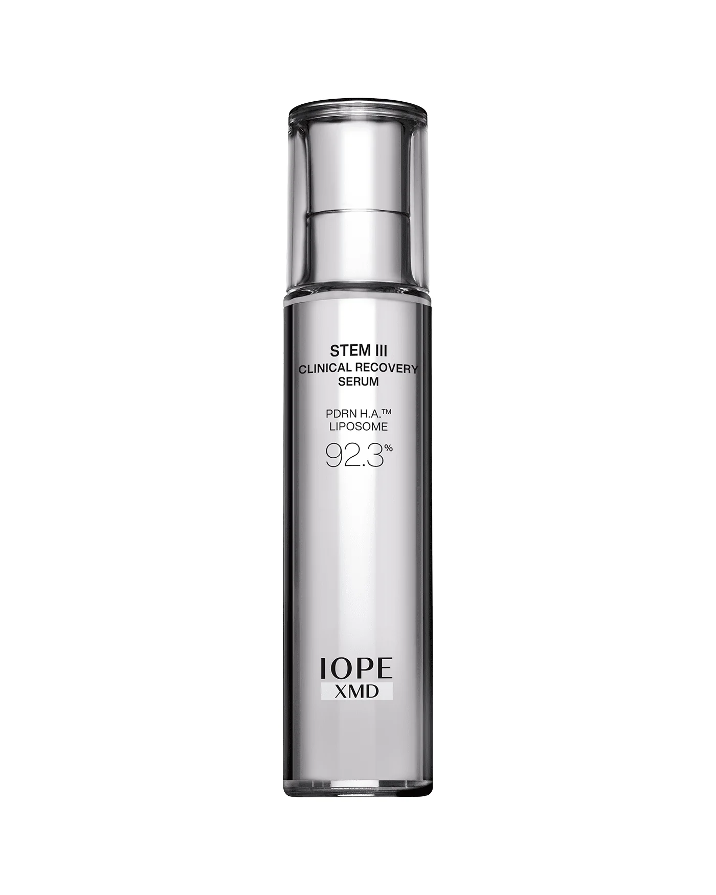 IOPE STEM III Clinical Recovery Serum bottle on a white background